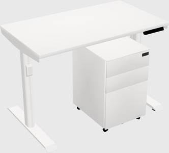 Dual motor electric desk