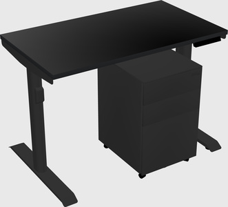 Dual motor electric desk
