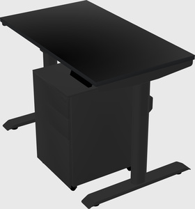 Dual motor electric desk