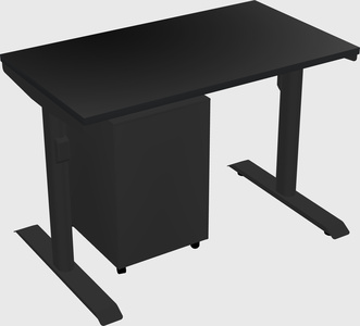 Dual motor electric desk