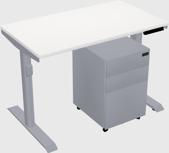 Dual motor electric desk