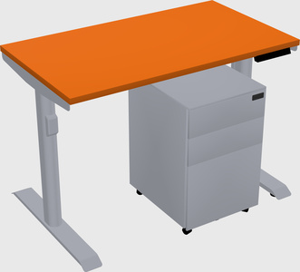 Dual motor electric desk