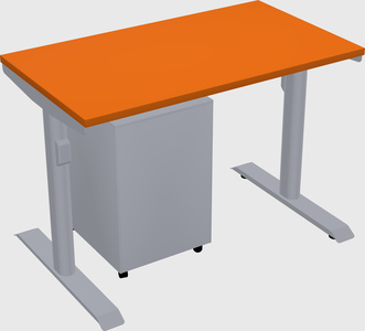 Dual motor electric desk