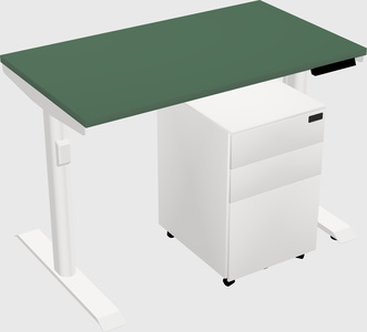 Dual motor electric desk