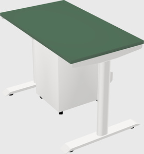 Dual motor electric desk
