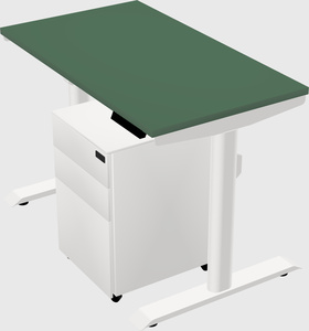 Dual motor electric desk