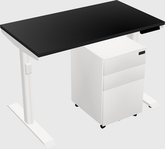 Dual motor electric desk