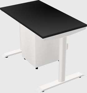 Dual motor electric desk