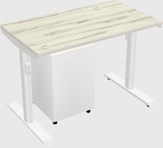 Dual motor electric desk