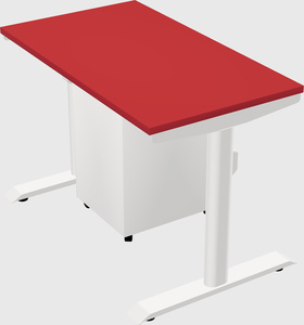 Dual motor electric desk