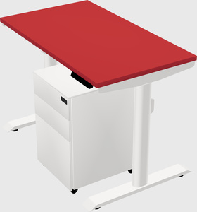 Dual motor electric desk