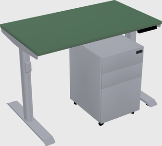 Dual motor electric desk