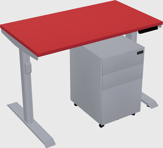 Dual motor electric desk