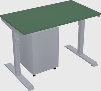 Dual motor electric desk