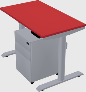Dual motor electric desk