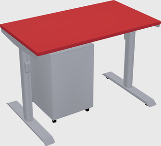 Dual motor electric desk