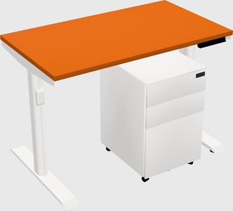 Dual motor electric desk