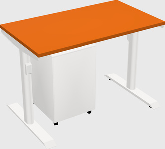 Dual motor electric desk
