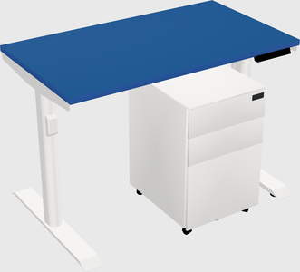 Dual motor electric desk