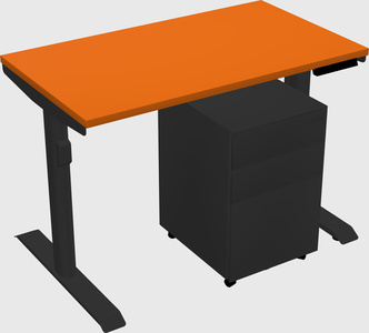 Dual motor electric desk
