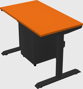 Dual motor electric desk