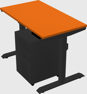 Dual motor electric desk