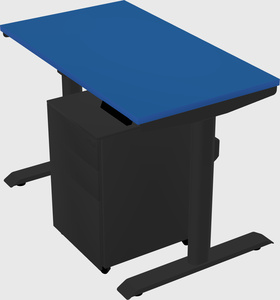 Dual motor electric desk