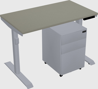 Dual motor electric desk