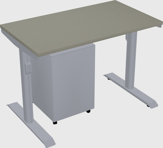 Dual motor electric desk