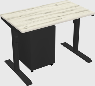 Dual motor electric desk