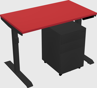 Dual motor electric desk