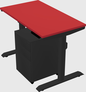 Dual motor electric desk