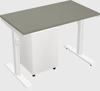 Dual motor electric desk
