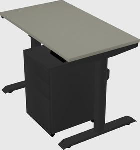 Dual motor electric desk