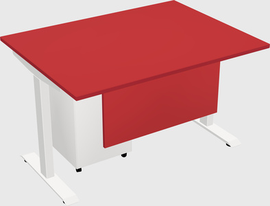 Single motor electric desk