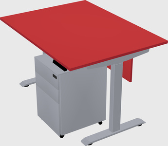 Single motor electric desk