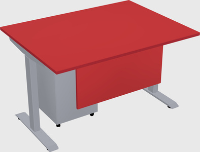 Single motor electric desk
