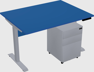 Single motor electric desk