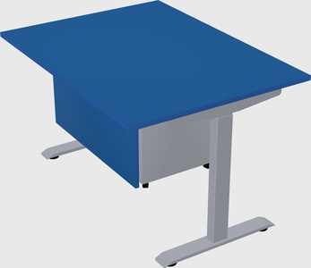 Single motor electric desk