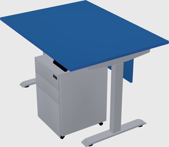 Single motor electric desk