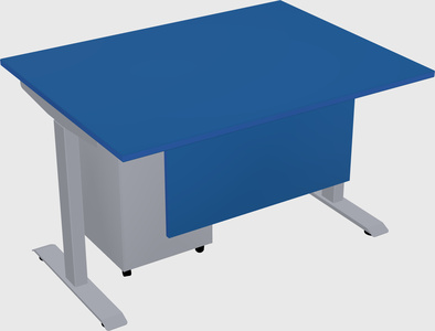 Single motor electric desk