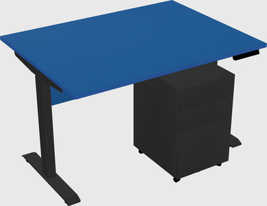 Single motor electric desk