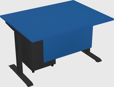Single motor electric desk