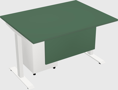 Single motor electric desk