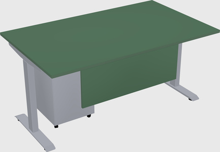 Single motor electric desk