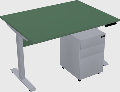 Single motor electric desk