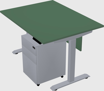 Single motor electric desk