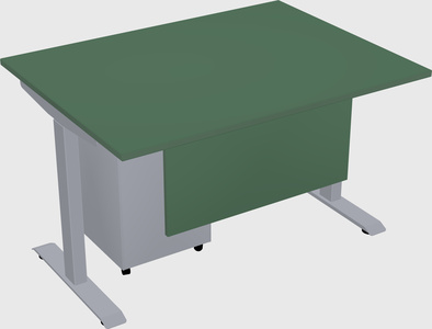 Single motor electric desk