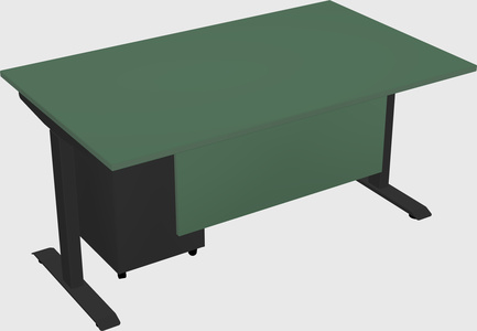 Single motor electric desk