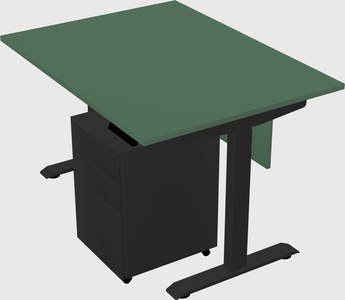 Single motor electric desk